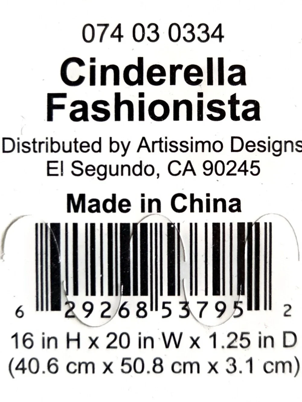 Disney Artissimo Cinderella Fashionista Glitter Art Print 16